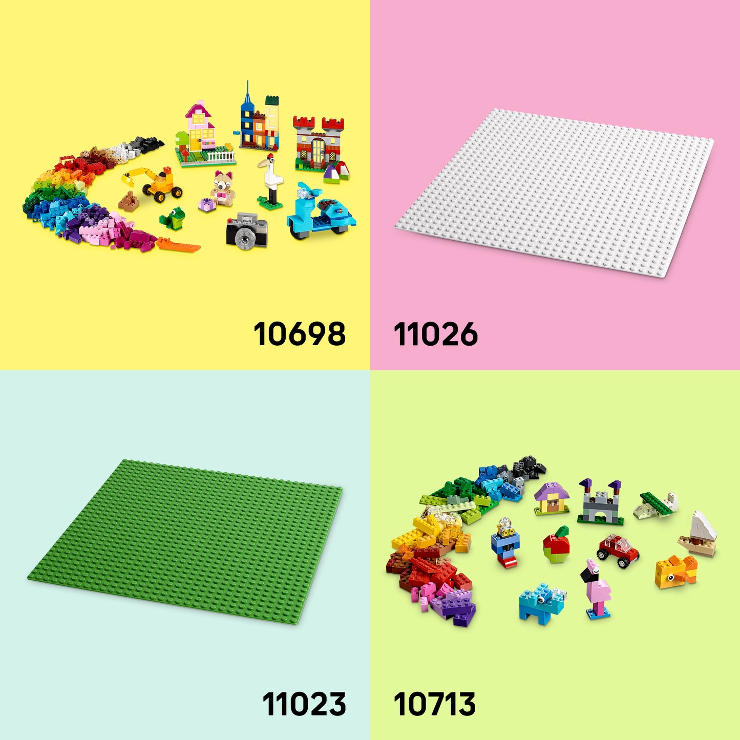 LEGO Classic Kleurrijke creatieve stenen Bouwpakket voor Kinderen Om te Knutselen met Dieren Figuren, Dinosaurussen en Voertuigen incl. Auto - Cadeau voor Jongens en Meisjes vanaf 5 Jaar 11045