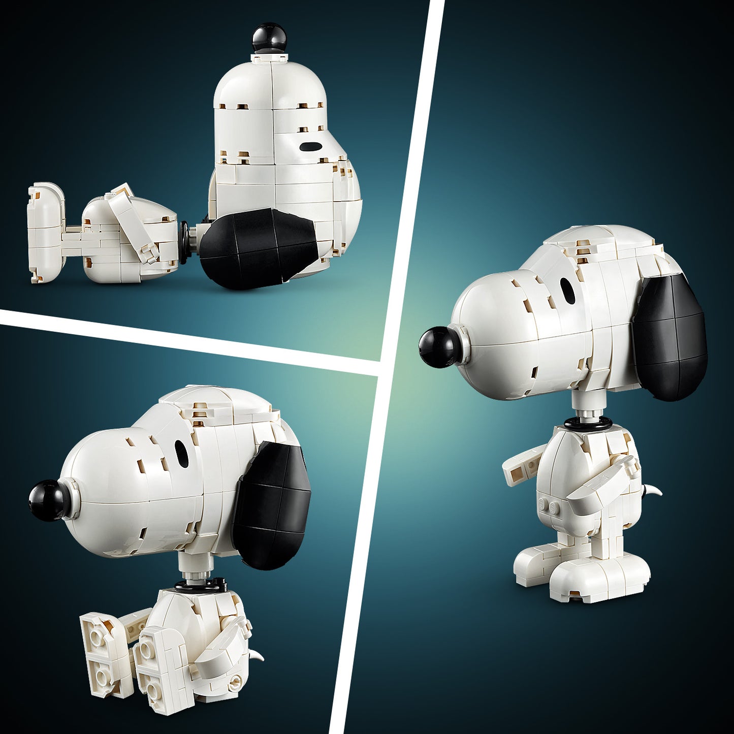 LEGO Ideas Peanuts: Snoopy’s Hondenhok – Strip Bouwpakket voor Volwassenen met Snoopy Hond en Woodstock Vogel Figuren – Woondecoratie of Bureau-Accessoire – Nostalgisch Cadeau – 21368