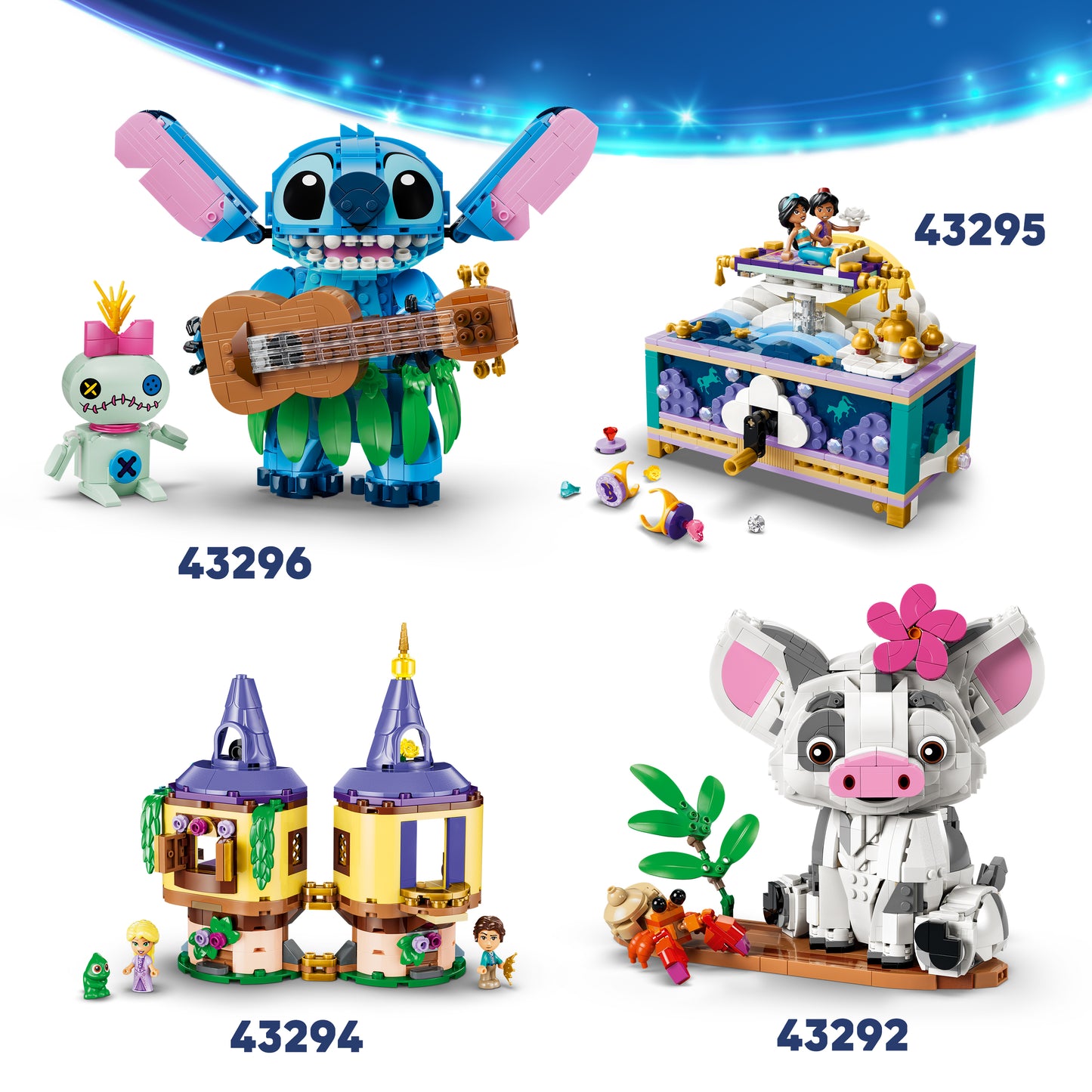 LEGO | Disney Vaiana Kakamora - Bouwbaar Kokosnoot Speelgoed voor Kinderen Incl. 2 Bloempot Figuren met Bloemen - Kinderkamer Decoratie - Cadeau voor Meisjes en Jongens vanaf 9 Jaar 43293