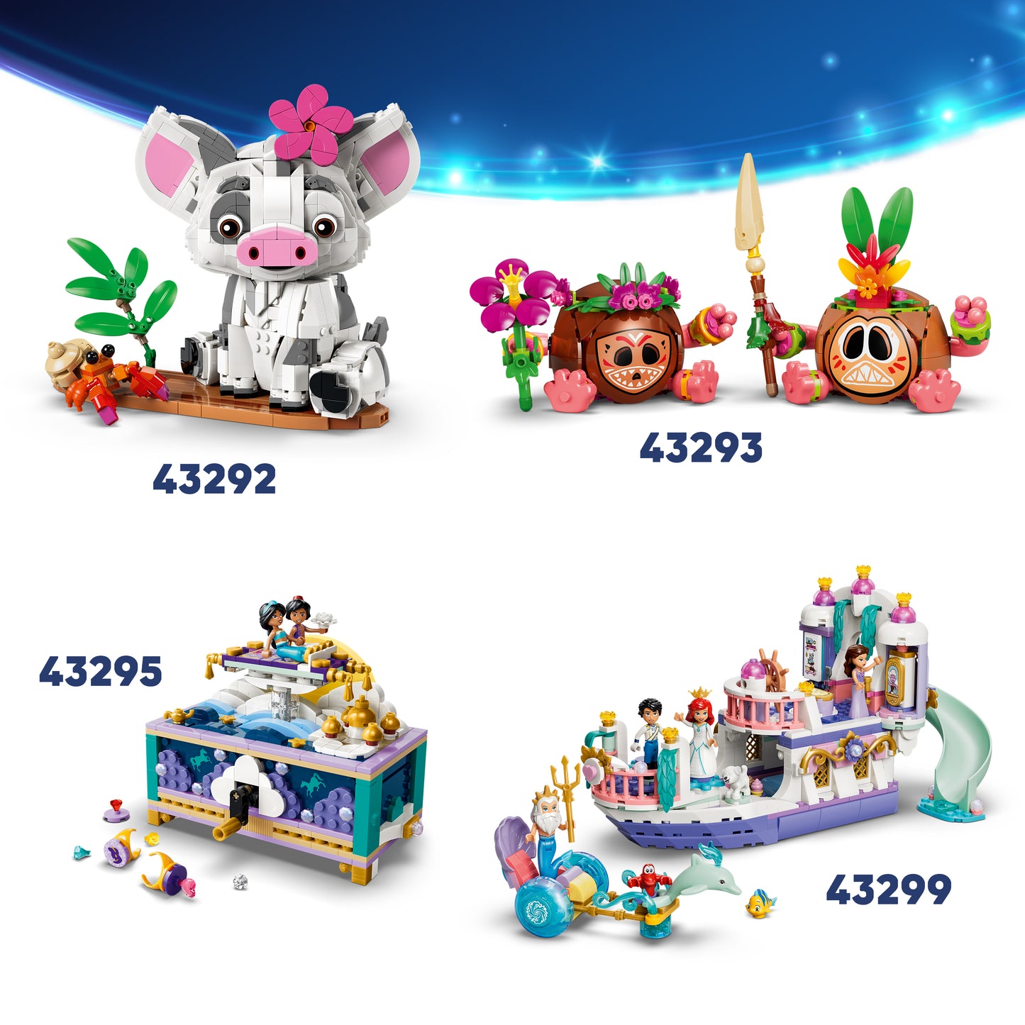 LEGO | Disney Stitch en Scrump - Bouwbaar Speelgoed voor Kinderen Incl. 2 Poppetjes met Accessoires en Ukulele - Kinderkamer Decoratie - Cadeau voor Meisjes en Jongens vanaf 9 Jaar 43296