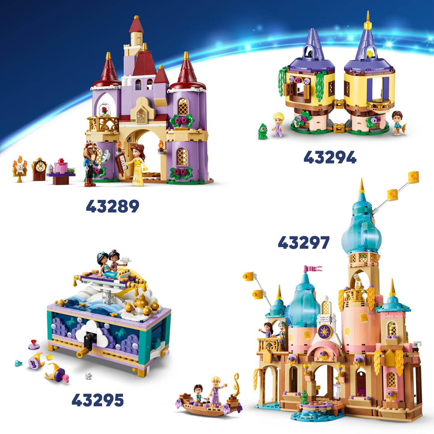 LEGO | Disney Princess Ariëls Koninklijke Trouwboot - Kleine Zeemeermin Bouwpakket voor Kinderen met 7 Poppetjes Incl. Ariël en Ursula - Decoratie - Cadeau voor Meisjes en Jongens vanaf 6 Jaar 43299