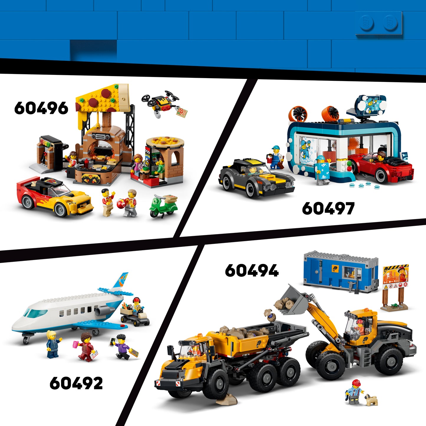 LEGO City Gele graaflaadmachine - Bouwpakket voor Kinderen met Tractor en 2 Minifiguren, Werkende voorlader en Graafarm - Cadeau voor Jongens en Meisjes Vanaf 7 Jaar - 60480