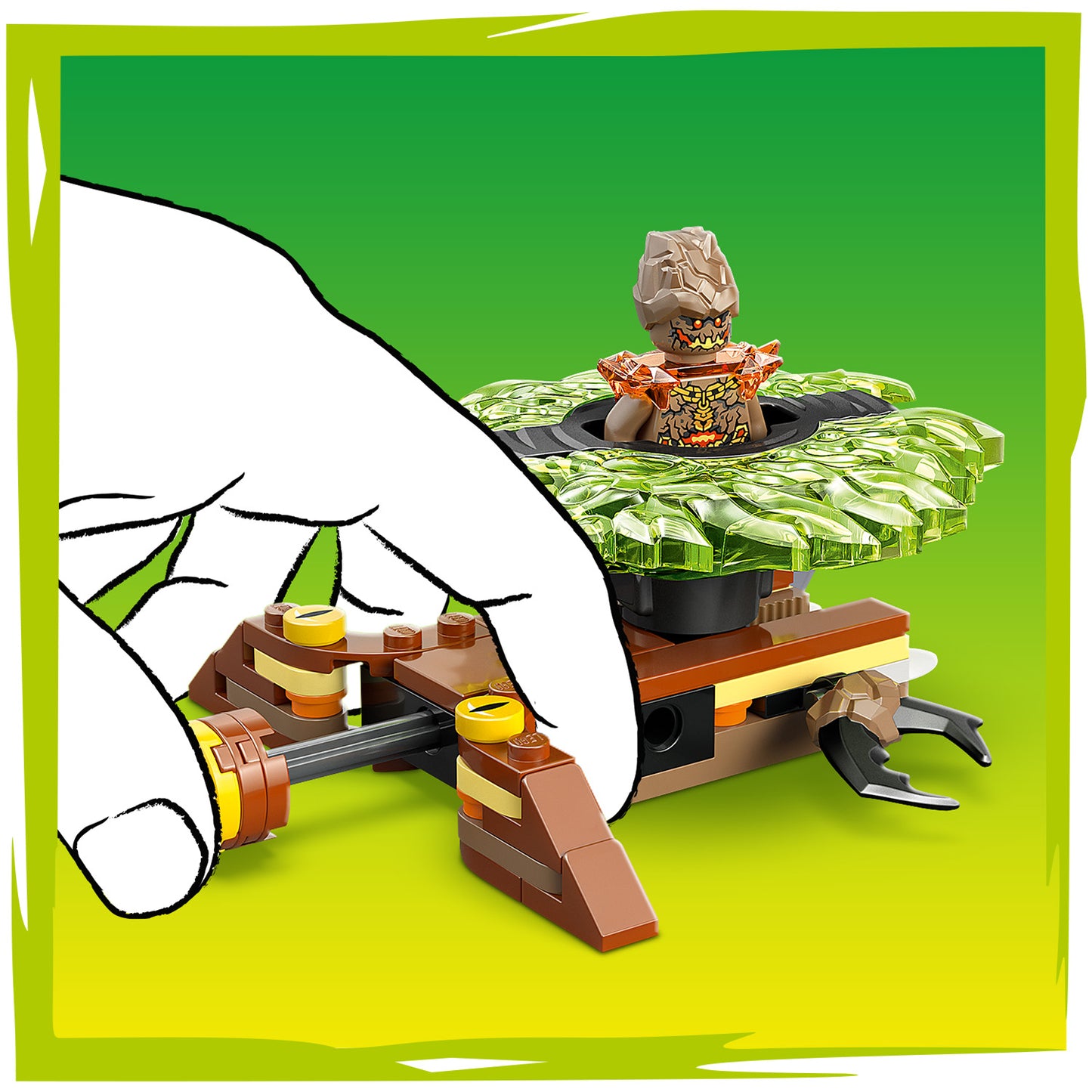 LEGO® NINJAGO® Lloyd vs. Aardemonster in Spinner - Actiespeelgoed - Set met 2 Minifiguren - 71850