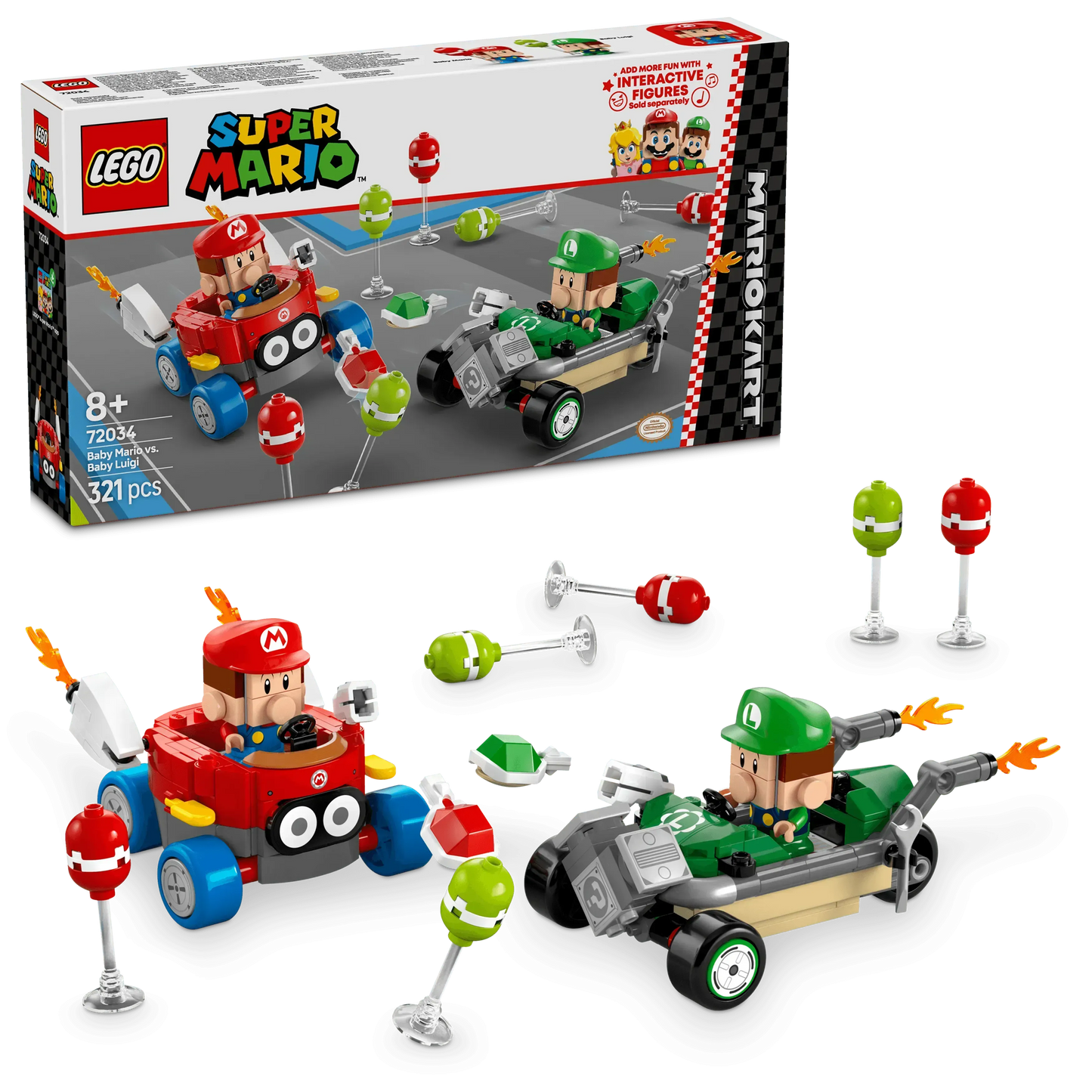 LEGO Mario Kart – Baby Mario vs. Baby Luigi 72034 Super Mario