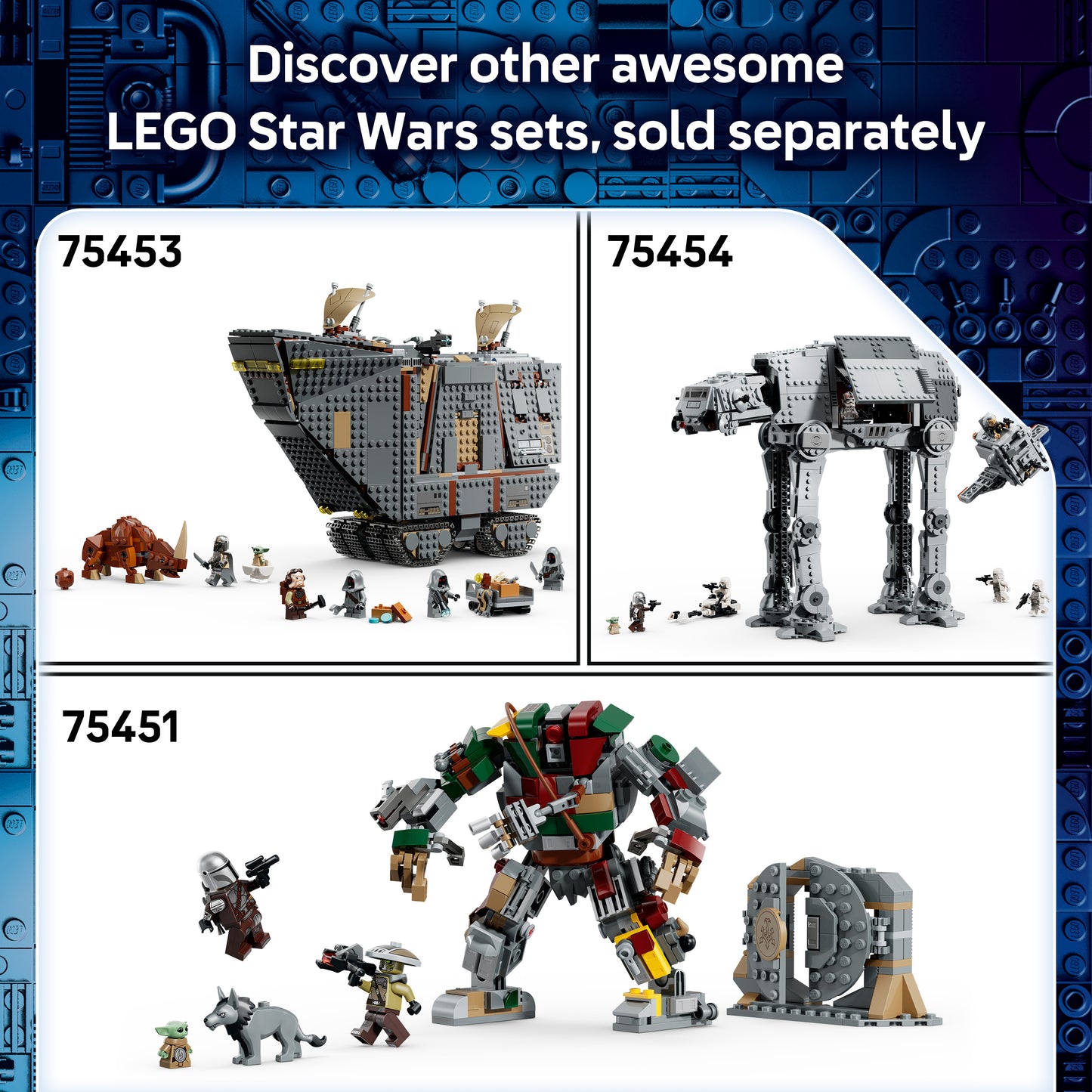 LEGO Star Wars 75454 Imperial Remnant AT-AT met INT-4 - Bouwpakket voor Kinderen met Voertuigen en 7 Personages Incl. de Mandalorian en Grogu - Cadeau voor Jongens, Meisjes en Fans vanaf 10 Jaar