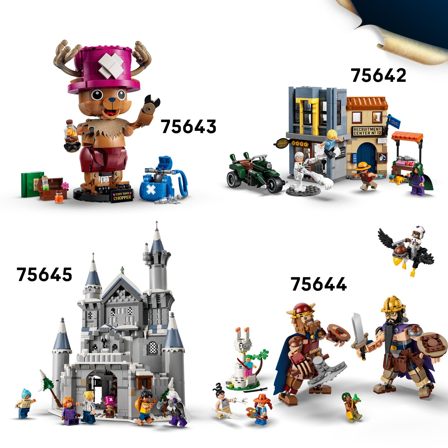 LEGO ONE PIECE De Schuilplaats van Dr. Hiriluk – Speelgoed voor Kinderen met 3 Minifiguren Incl. Tony Tony Chopper – Kinderkamer Decoratie – Cadeau voor Jongens en Meisjes vanaf 9 Jaar – 75641