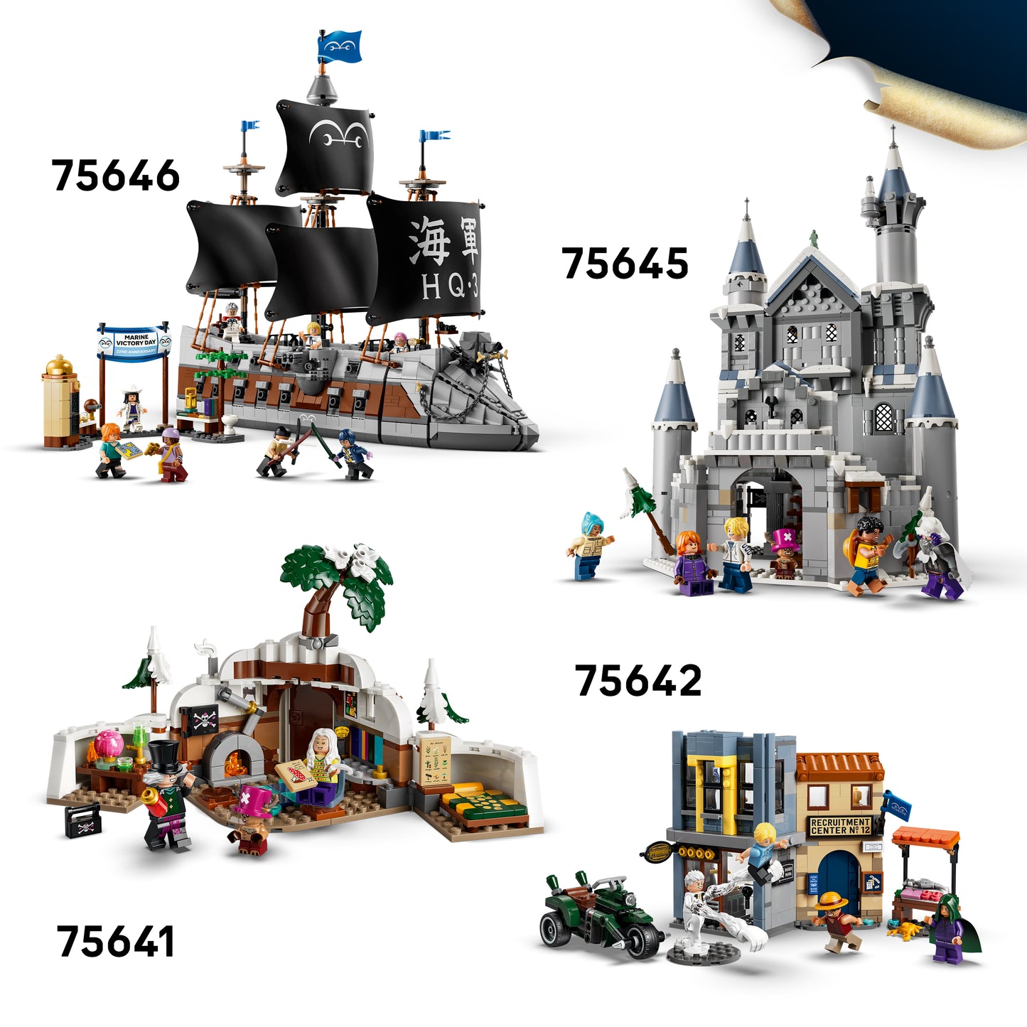 LEGO ONE PIECE Dorry vs. Brogy – Reuzen van Kleine Gaarde – Interactief Speelgoed voor Kinderen met 2 Actiefiguren en 5 Minifiguren – Cadeau voor Jongens en Meisjes vanaf 9 Jaar en Fans – 75644
