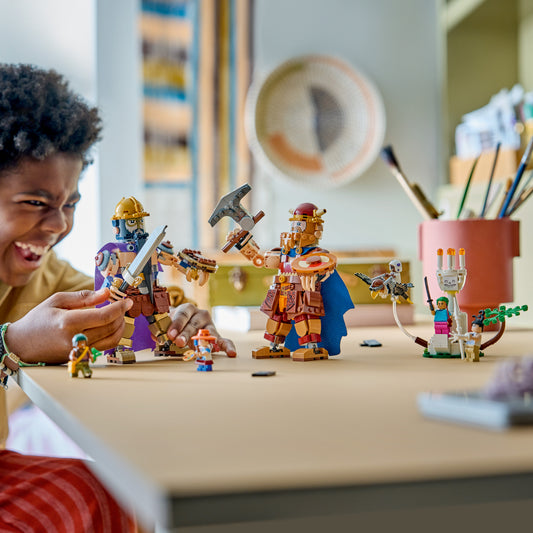 LEGO ONE PIECE Dorry vs. Brogy – Reuzen van Kleine Gaarde – Interactief Speelgoed voor Kinderen met 2 Actiefiguren en 5 Minifiguren – Cadeau voor Jongens en Meisjes vanaf 9 Jaar en Fans – 75644