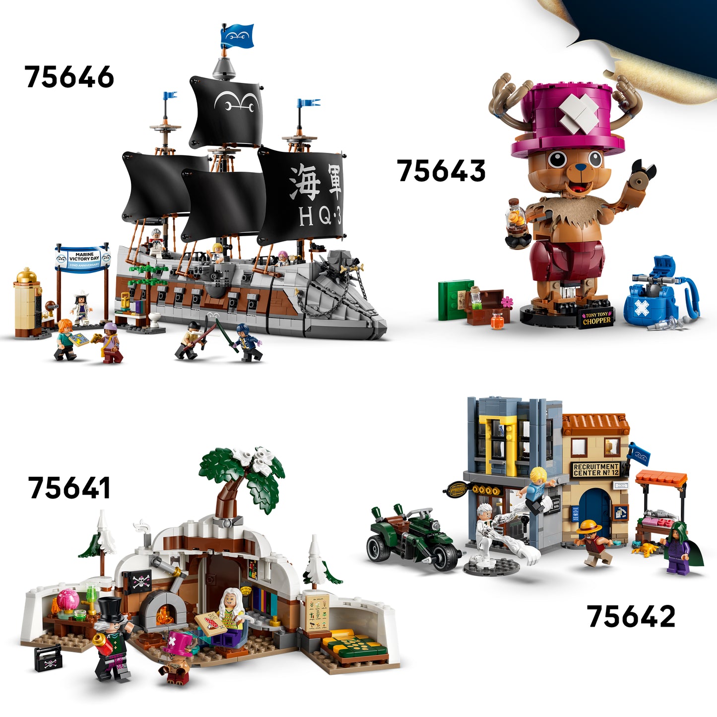 LEGO ONE PIECE Slag bij Kasteel Drum – Bouwpakket voor Kinderen met 6 Minifiguren Incl. Luffy, Nami en Chopper – Kinderkamer Decoratie – Cadeau voor Jongens en Meisjes vanaf 9 Jaar – 75645