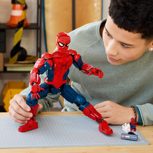 LEGO | Marvel Spider-Man Heldenfiguur - Superheld Speelgoed Incl. Actiefiguur met Verzamelbare Minifiguur - Slaapkamer Decoratie - Cadeau voor Jongens, Tieners en Fans Vanaf 12 Jaar - 76346