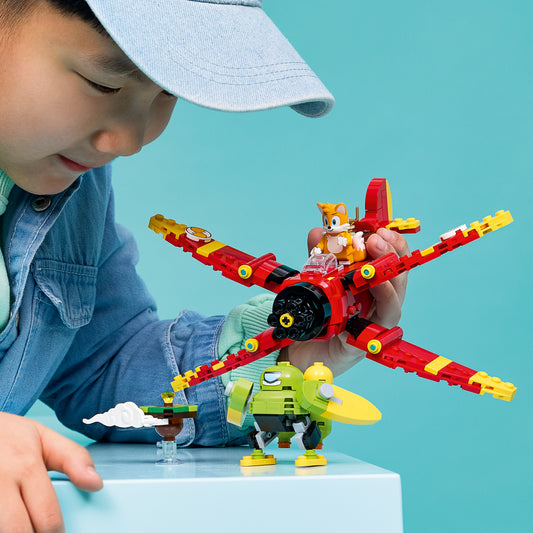 LEGO Sonic the Hedgehog Tails en zijn Tornado-1 - Speelgoed Vliegtuig Bouwpakket voor Kinderen met Tails en Badnic Figuur - Cadeau voor Gamers vanaf 8 Jaar - 77119