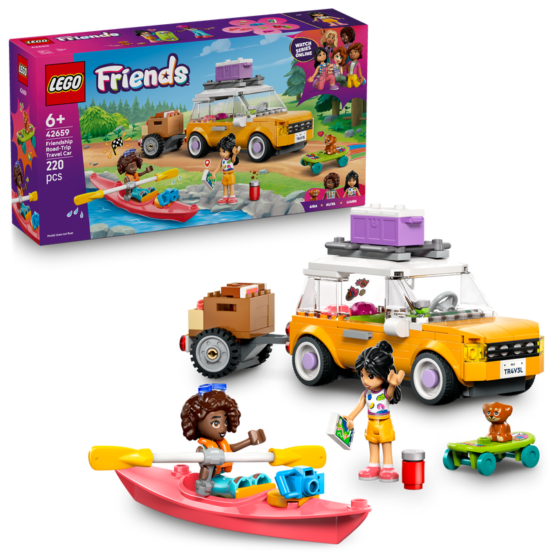 LEGO 42659 Friends Samen op Auto Road Trip: Avontuur op wielen