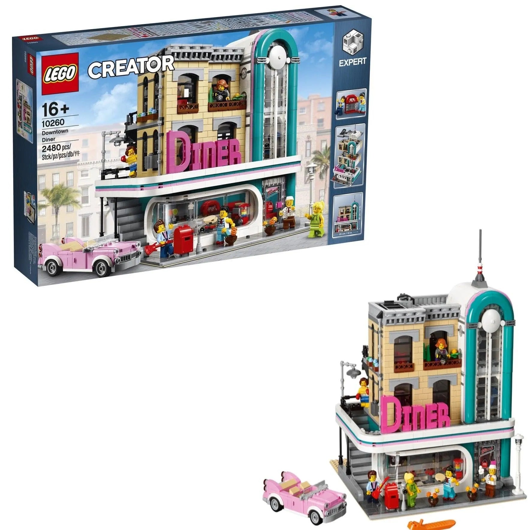 LEGO 10260 Downtown Diner Dinner in the city 2TTOYS