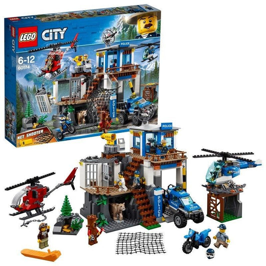 LEGO Politie Bureau op de berg. Met helikopters 60174 City | 2TTOYS ✓ Official shop<br>