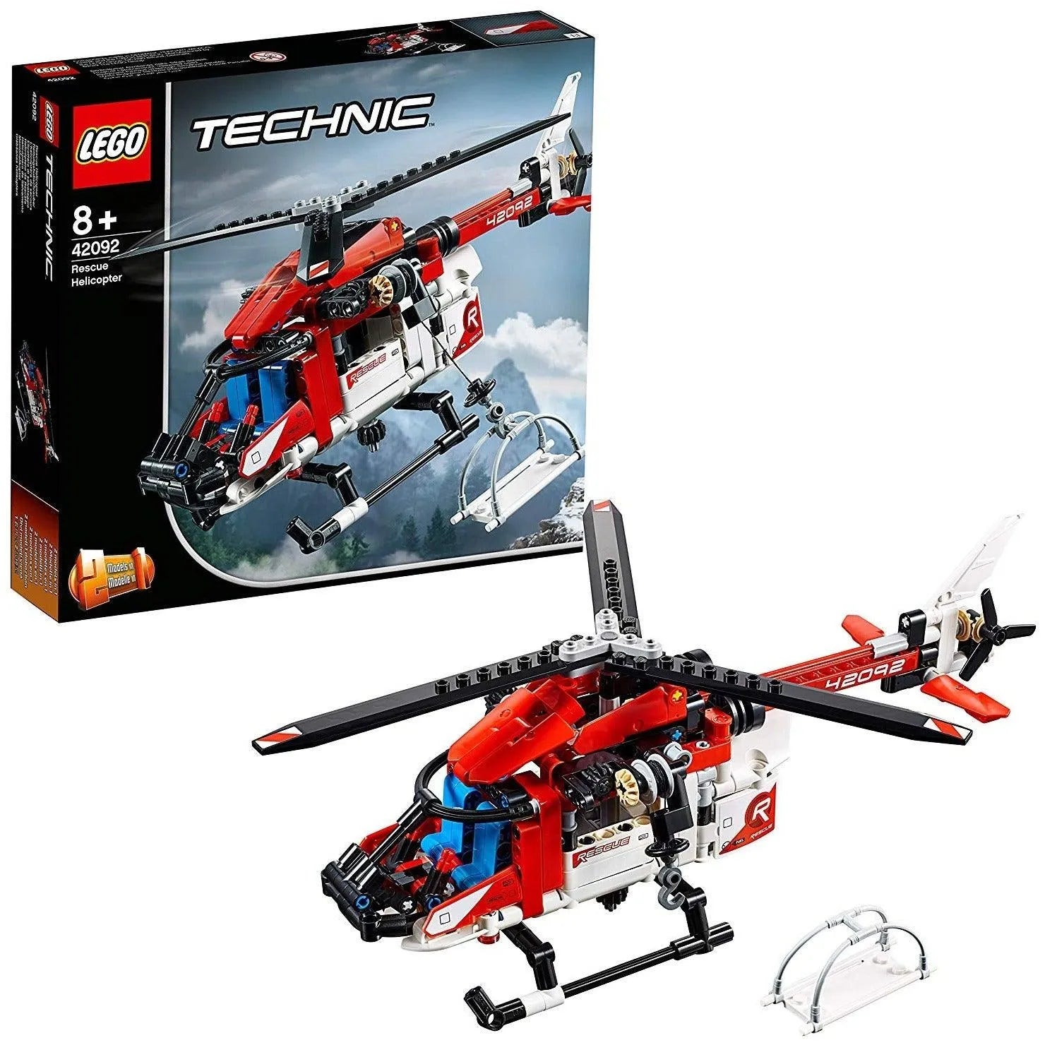 Lego Red Helicopter LEGO Red Rescue Helicopter 42092 Technic