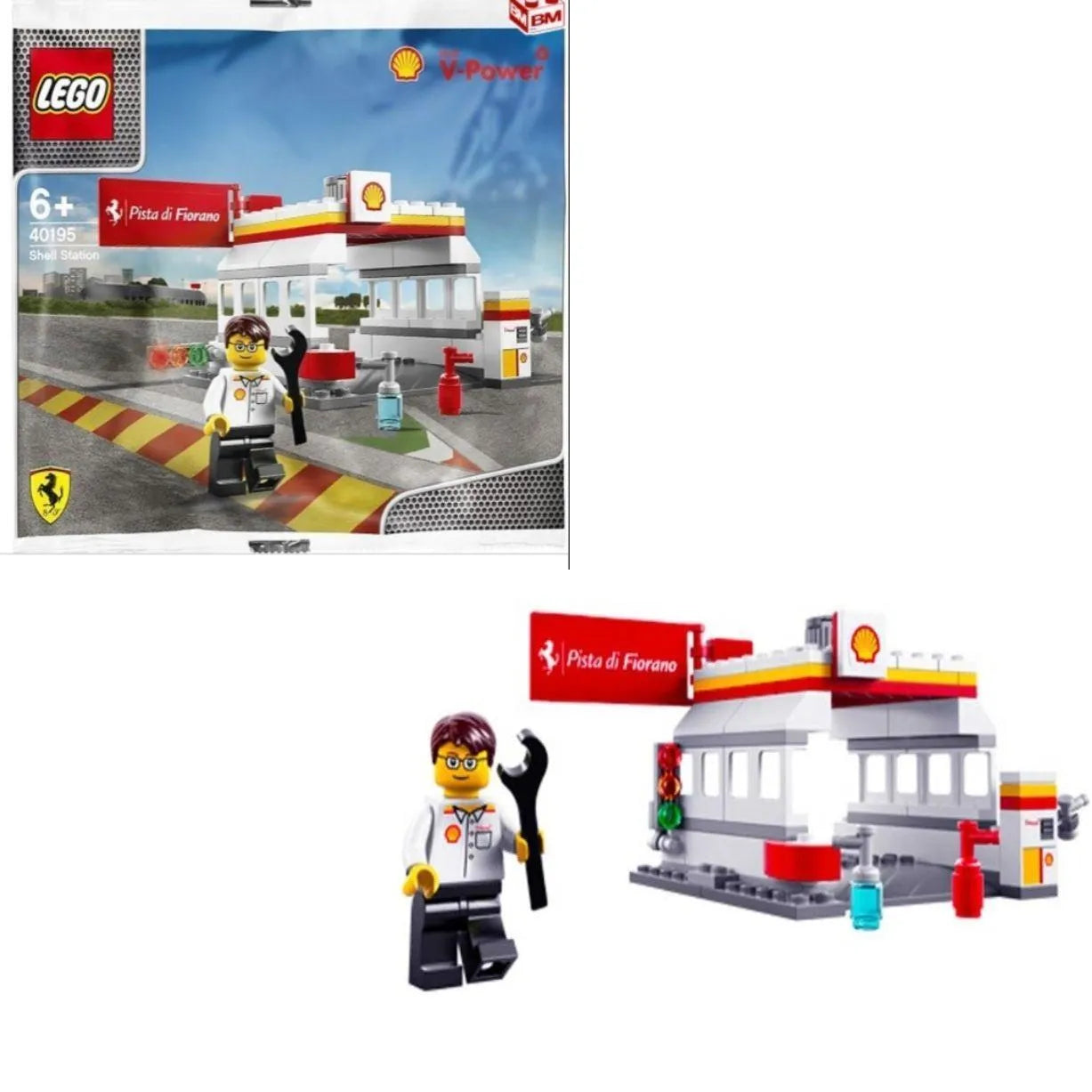 LEGO 40195 Gas Shell Station for LEGO Cars – Labyrinth 2TTOYS