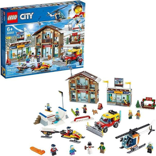 LEGO Ville Ski resort met helikopter 60203 City | 2TTOYS ✓ Official shop<br>