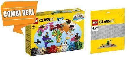Combideal LEGO 11015 & 10701 Classic Losse stenen rond de wereld en grijze basisplaat van €. 71,99 voor €. 62,49 | 2TTOYS ✓ Official shop<br>