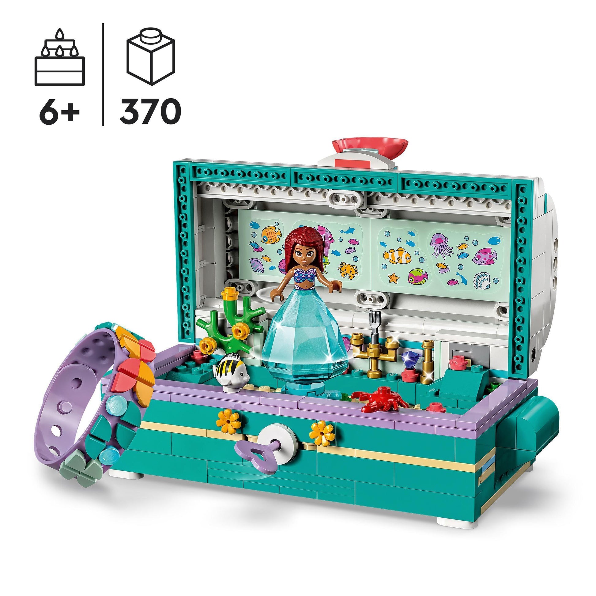 LEGO De schatkist van Ariël 43229 Disney | 2TTOYS ✓ Official shop<br>