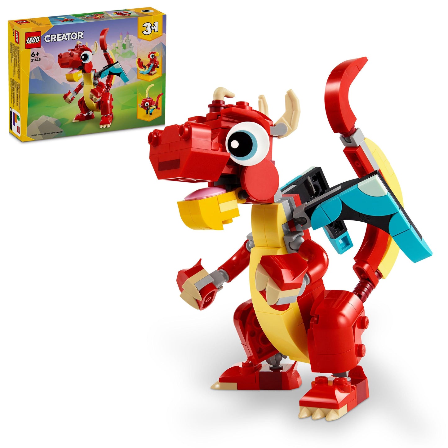 LEGO Rode Draak 31145 Creator 3 in 1 | 2TTOYS ✓ Official shop<br>