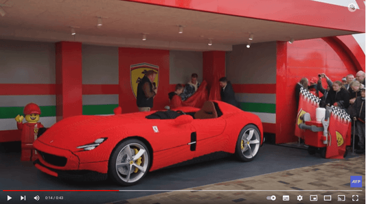 Levensechte Ferrari Monza SP1 gebouw met LEGO Blokjes | 2TTOYS ✓ Official shop<br>