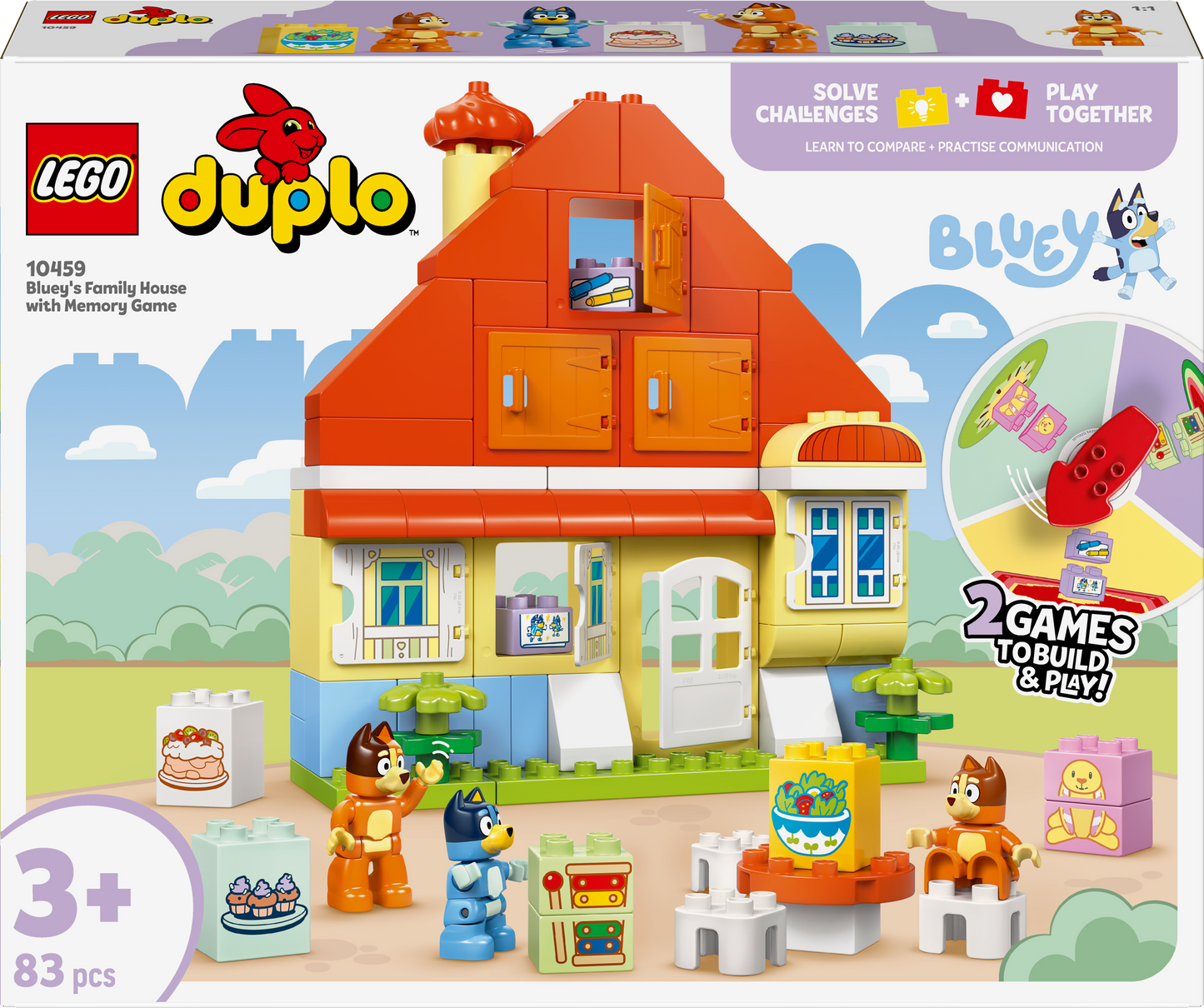 LEGO Huis van Bluey en haar familie met geheugenspel 10459 Duplo Bluey