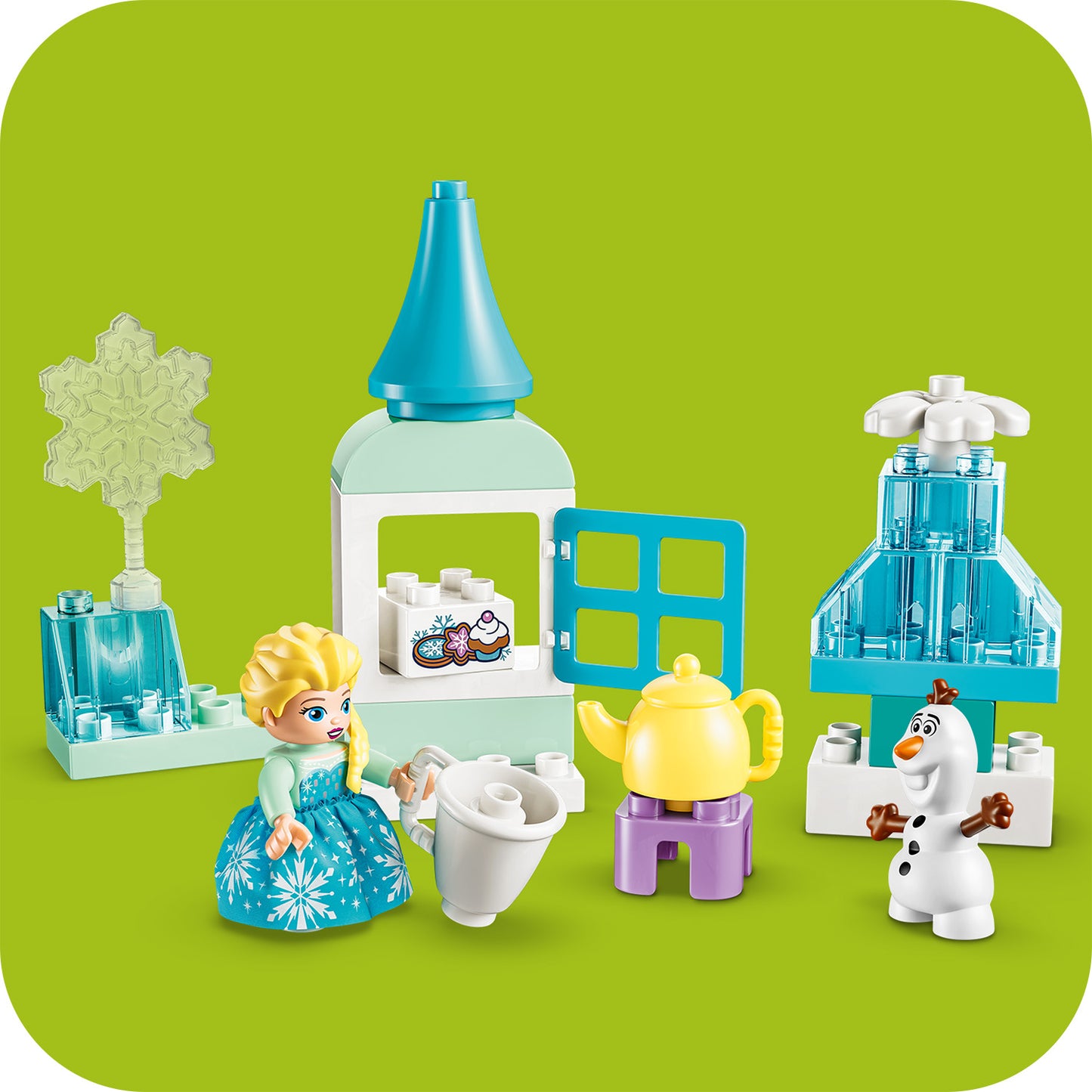 LEGO DUPLO Disney Frozen Creatieve Doos met Elsa en Olaf Bouwpakket voor Peuters met 2 Figuren - Educatief Montessori Speelgoed - Cadeau voor Jongens en Meisjes vanaf 2 Jaar 10462