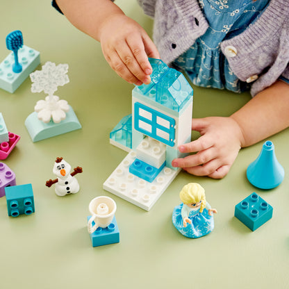 LEGO DUPLO Disney Frozen Creatieve Doos met Elsa en Olaf Bouwpakket voor Peuters met 2 Figuren - Educatief Montessori Speelgoed - Cadeau voor Jongens en Meisjes vanaf 2 Jaar 10462