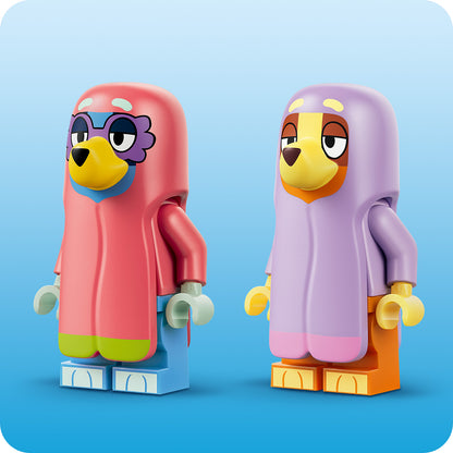 LEGO Bluey Oma’s met Bingo en Bluey - Educatief Speelgoed voor Peuters met Auto, 2 Minifiguren en Tuin - Montessori Set - Verjaardagscadeau voor Meisjes en Jongens vanaf 4 Jaar - 11216