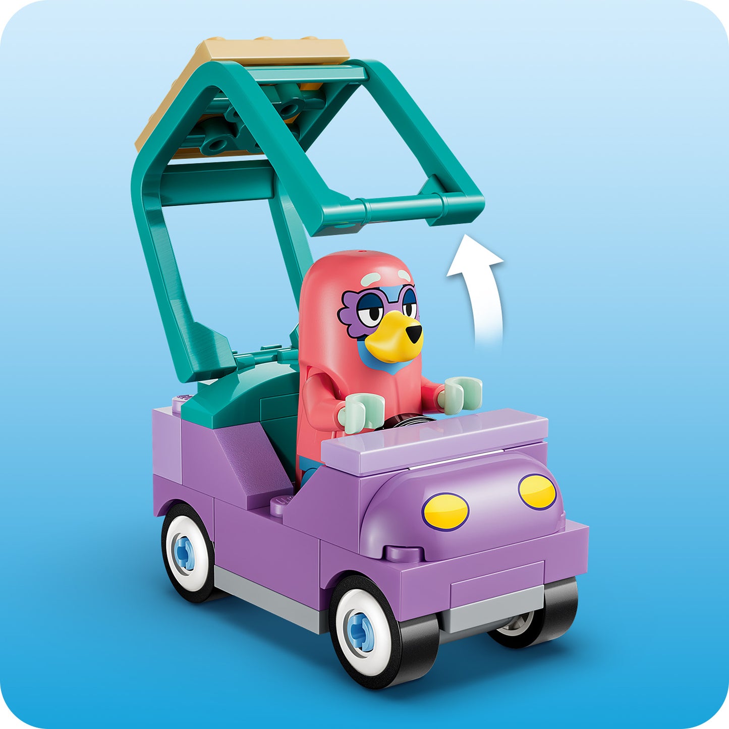 LEGO Bluey Oma’s met Bingo en Bluey - Educatief Speelgoed voor Peuters met Auto, 2 Minifiguren en Tuin - Montessori Set - Verjaardagscadeau voor Meisjes en Jongens vanaf 4 Jaar - 11216