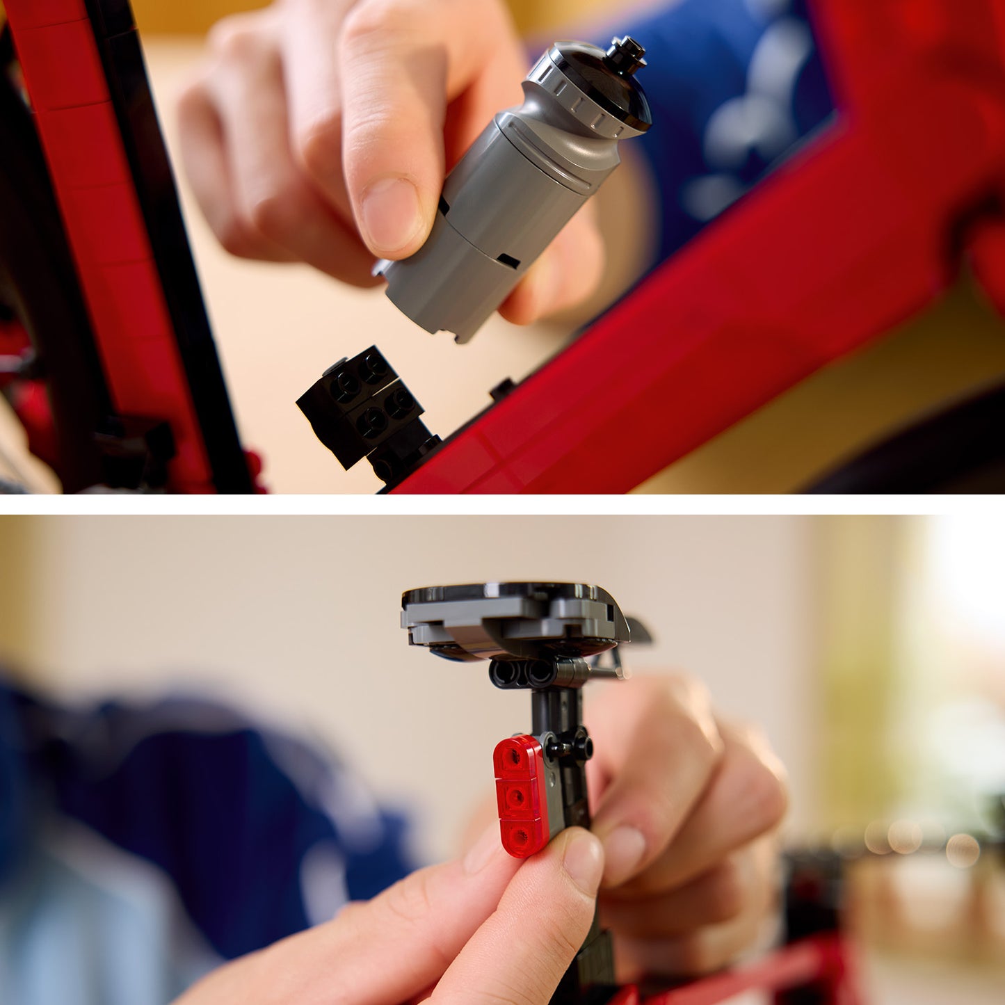 LEGO Icons Racefiets - Bouwpakket voor Volwassenen - Fiets met Rubberen Banden, Versnellingen en Achterstandaard - Slaapkamer Decoratie - Cadeau-idee voor Wielerfans - 11380