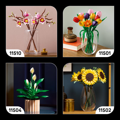 LEGO Botanicals Bospaddenstoelen - Kunstplanten Bouwpakket voor Volwassenen - Incl. een Paddenstoel en Nepbloemen - Woondecoratie en Bureau-Accessoire - DIY Cadeau voor Vrouwen en Mannen 11505