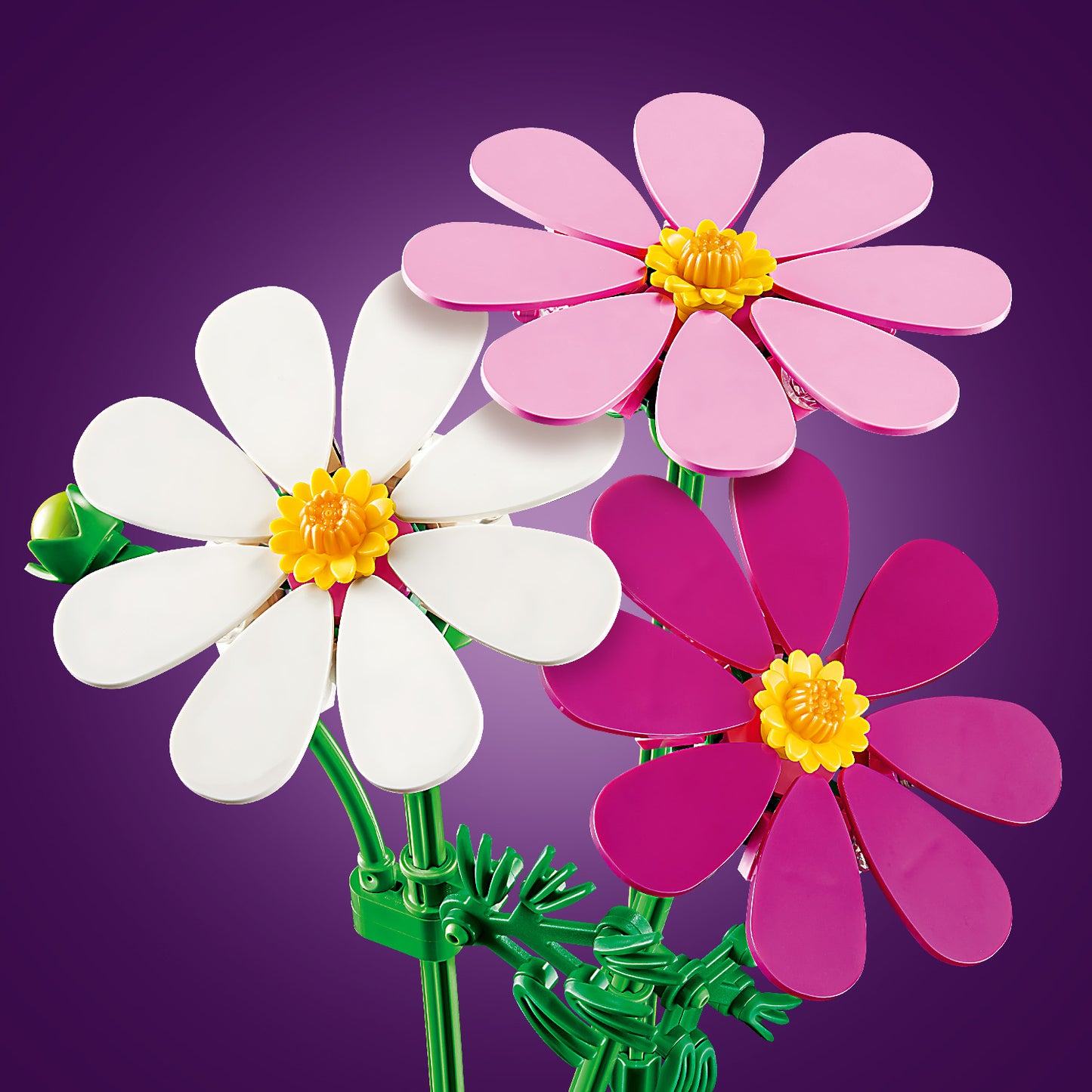 LEGO Botanicals Cosmeabloemen - Kunstbloem Boeket Bouwpakket voor Kinderen met 3 Bloemen en 2 Lampenpoetsersgras Stelen - Kinderkamer Decoratie - Cadeau voor Meisjes vanaf 9 Jaar en Volwassenen 11514