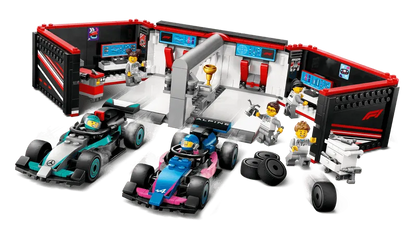 LEGO Pit Box with Mercedes AMG and Alpine F1 Cars 60444 City (Delivery: January 1, 2025)