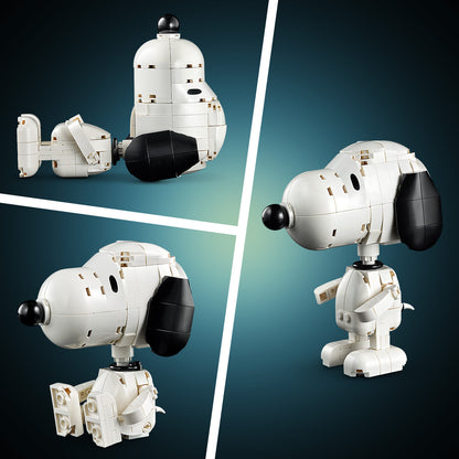 LEGO Ideas Peanuts: Snoopy’s Hondenhok – Strip Bouwpakket voor Volwassenen met Snoopy Hond en Woodstock Vogel Figuren – Woondecoratie of Bureau-Accessoire – Nostalgisch Cadeau – 21368