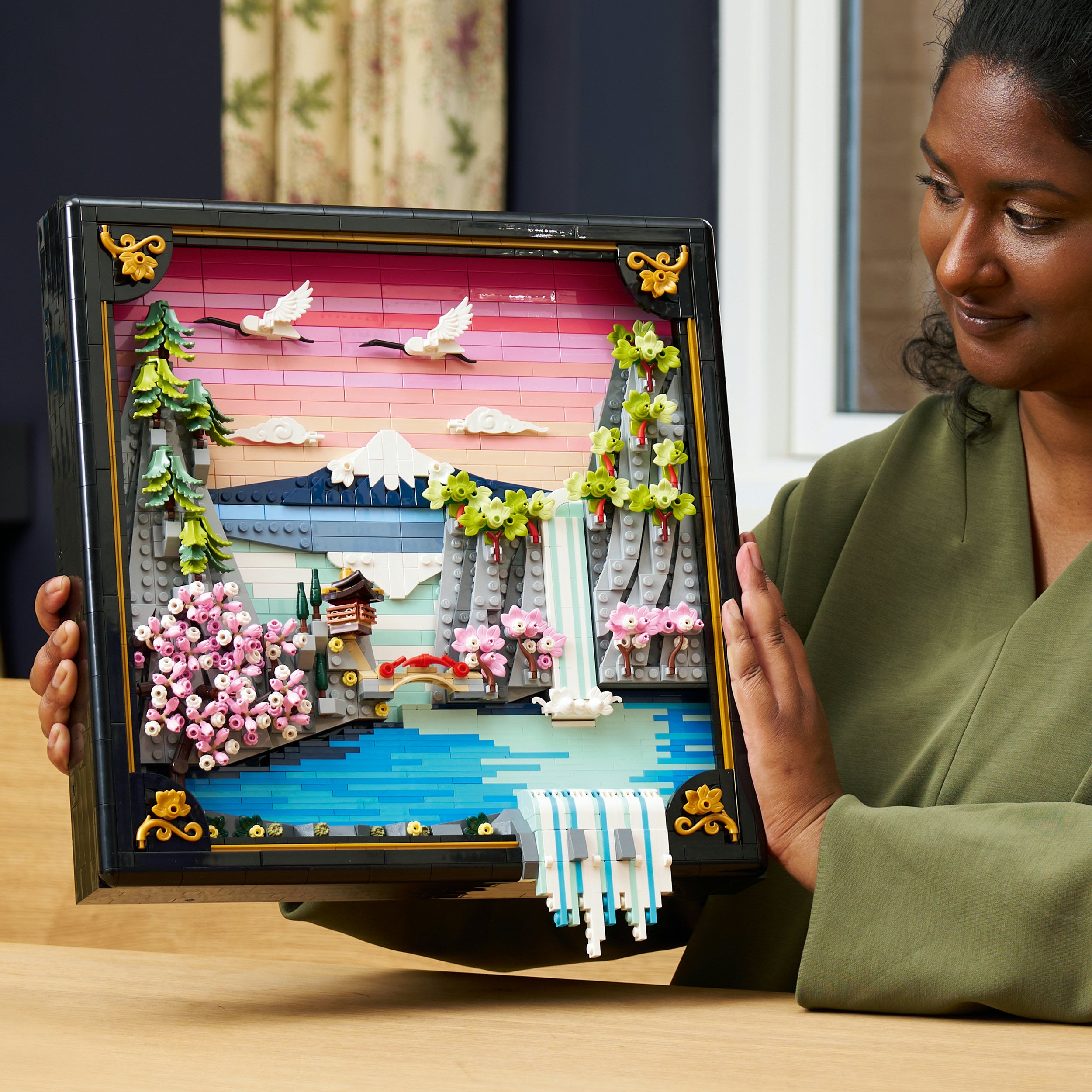 LEGO® Art Landschap met Japanse Kersenbloesems - Fraaie