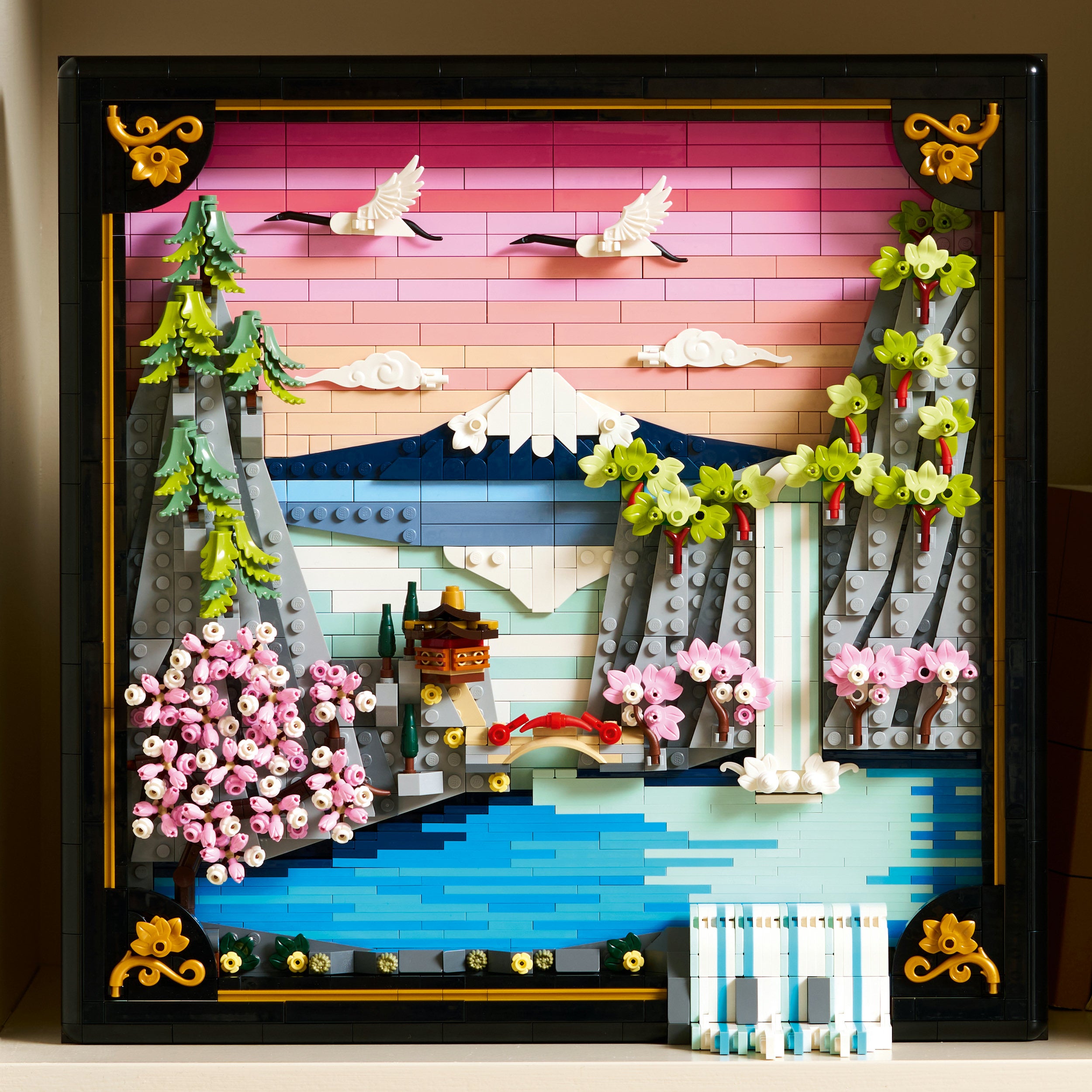 LEGO® Art Landschap met Japanse Kersenbloesems - Fraaie