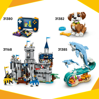 LEGO® Creator Woeste Haai met Schatkist - Bouw Om tot Lantaarnvis of Mantarog - 31381