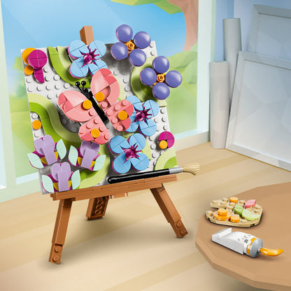 LEGO Creator 3in1 Bloemenschilderij Speelgoed - Bouwpakket voor Kinderen - Verandert in Fotolijst of Schets van Flamingo - Kinderkamer Decoratie - Cadeau voor Meisjes en Jongens Vanaf 8 Jaar - 31390