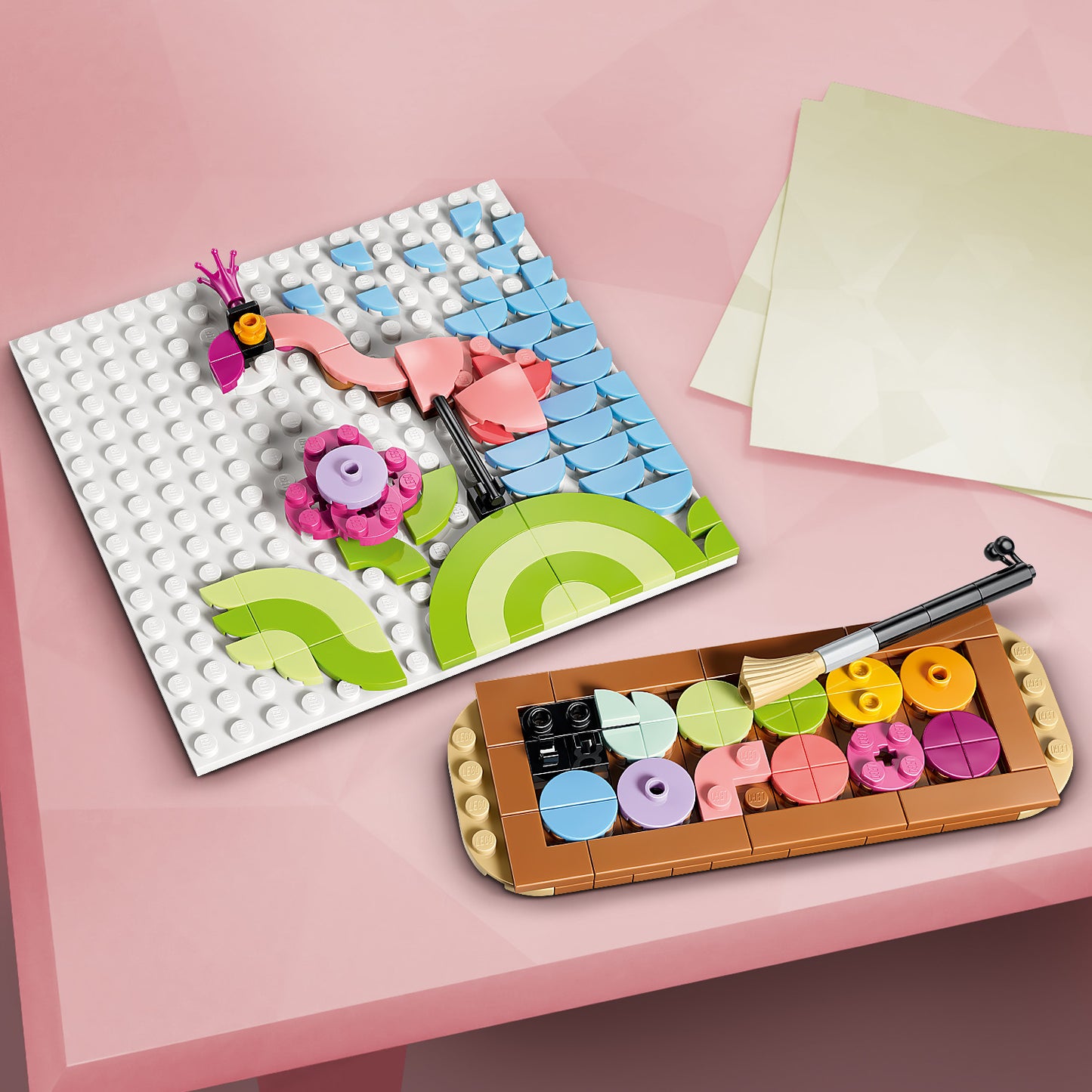 LEGO Creator 3in1 Bloemenschilderij Speelgoed - Bouwpakket voor Kinderen - Verandert in Fotolijst of Schets van Flamingo - Kinderkamer Decoratie - Cadeau voor Meisjes en Jongens Vanaf 8 Jaar - 31390