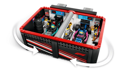 LEGO Pit Box with Mercedes AMG and Alpine F1 Cars 60444 City (Delivery: January 1, 2025)