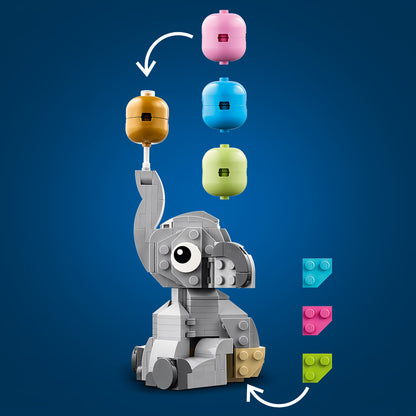 LEGO Babyolifantje - Bouwpakket voor Volwassenen met Dieren Figuur en Accessoires - Woondecoratie - Kraamcadeau, Babyshower Cadeau of Gender Reveal Geschenk voor Ouders - 40814