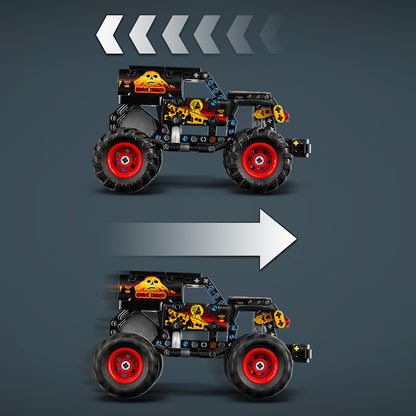 LEGO® Technic Monster Jam™ Grave Digger™ Vuur en IJs - Pull-Back Speelgoedtruck - 42219