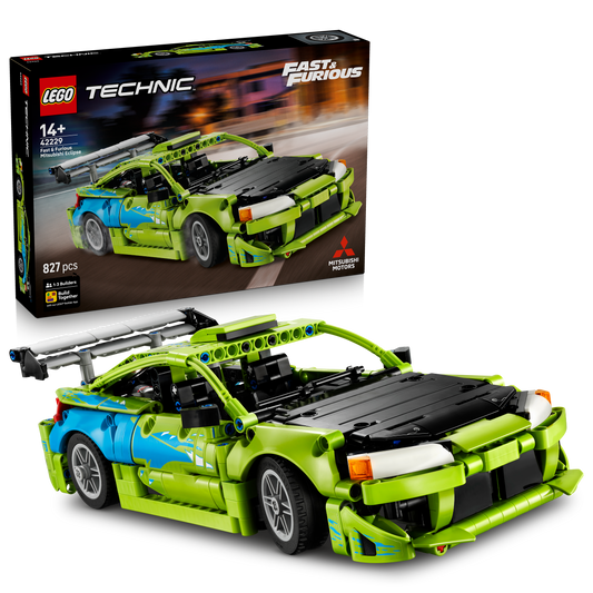 LEGO Technic Fast and Furious Mitsubishi Eclipse Auto Bouwpakket voor Kinderen - Incl. Besturing en 2 NOS-flessen - Cadeau voor Jongens en Fans van de Film Vanaf 14 Jaar - 42229