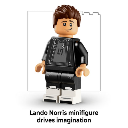 LEGO Editions McLaren Mastercard F1 Team Helm van Lando Norris - F1 Merchandise - Bouwpakket voor Kinderen met Formule 1 Coureur Minifiguur - Cadeau voor Jongens en Fans vanaf 14 Jaar 43023