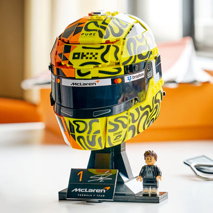 LEGO Editions McLaren Mastercard F1 Team Helm van Lando Norris - F1 Merchandise - Bouwpakket voor Kinderen met Formule 1 Coureur Minifiguur - Cadeau voor Jongens en Fans vanaf 14 Jaar 43023