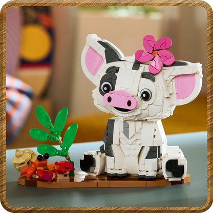 LEGO | Disney Vaiana Pua - Bouwbaar Dieren Speelgoed voor Kinderen met Bloem, Krab en Vlotstandaard - Kinderkamer Decoratie - Cadeau voor Meisjes en Jongens vanaf 9 Jaar en Filmliefhebbers - 43292