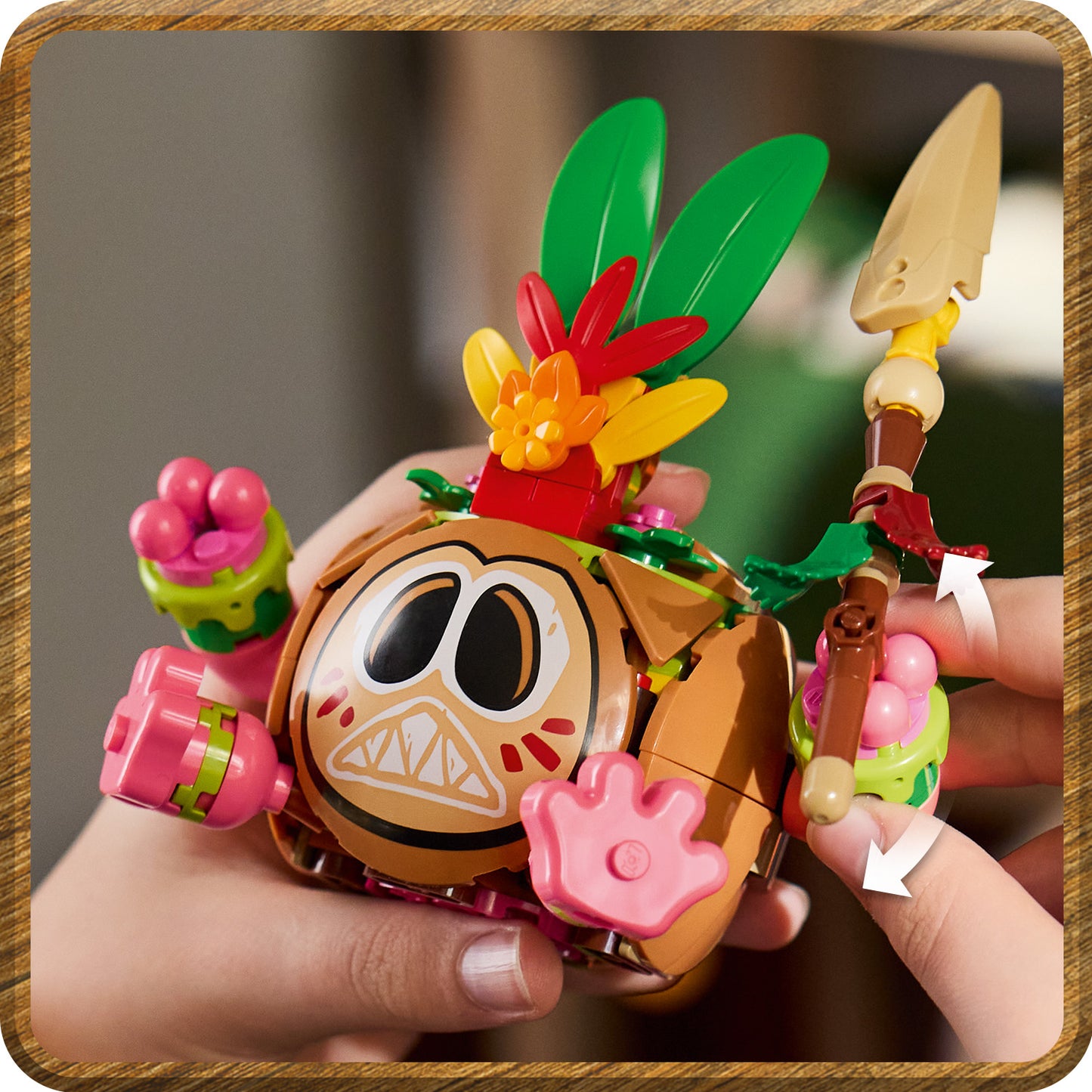 LEGO | Disney Vaiana Kakamora - Bouwbaar Kokosnoot Speelgoed voor Kinderen Incl. 2 Bloempot Figuren met Bloemen - Kinderkamer Decoratie - Cadeau voor Meisjes en Jongens vanaf 9 Jaar 43293