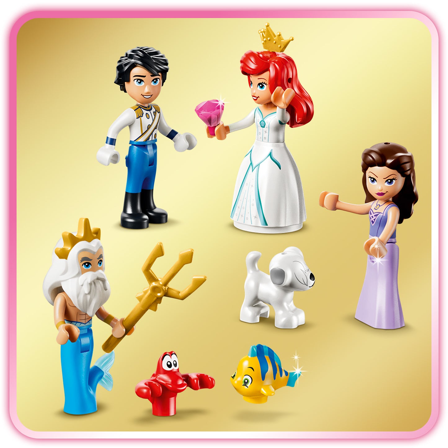 LEGO | Disney Princess Ariëls Koninklijke Trouwboot - Kleine Zeemeermin Bouwpakket voor Kinderen met 7 Poppetjes Incl. Ariël en Ursula - Decoratie - Cadeau voor Meisjes en Jongens vanaf 6 Jaar 43299