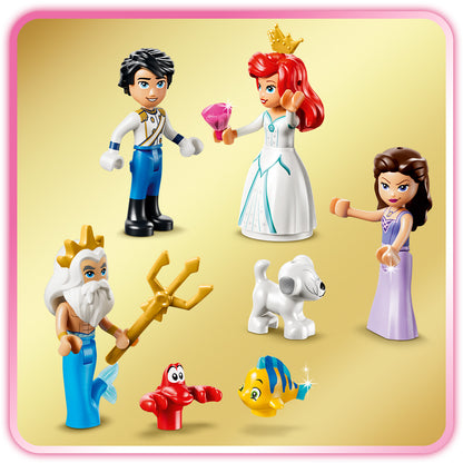 LEGO | Disney Princess Ariëls Koninklijke Trouwboot - Kleine Zeemeermin Bouwpakket voor Kinderen met 7 Poppetjes Incl. Ariël en Ursula - Decoratie - Cadeau voor Meisjes en Jongens vanaf 6 Jaar 43299